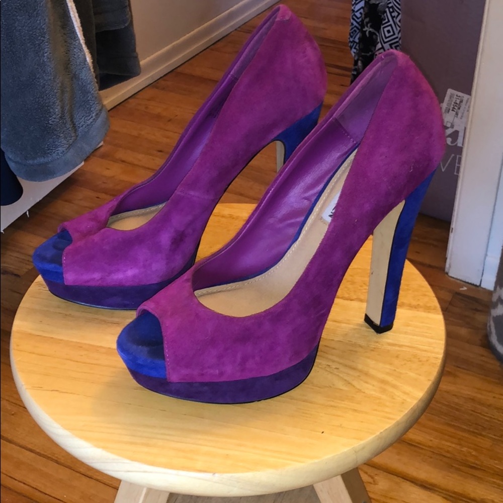 Steve Madden peeptoe platforms